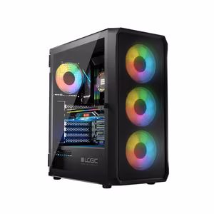 Logic PORTOS ARGB MINIDI USB 3.0 корпус черный