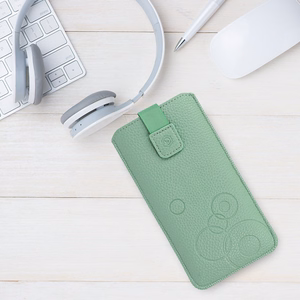 WONDER Deko Pouch Maciņš (Size XXL) Samsung S25 Ultra/S24 Ultra/M35/M23/A16 5G/Xiaomi Sarkansmi 14C zaļš