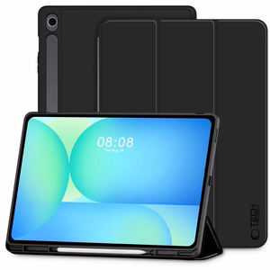TechProtect SmartCase Pen planšetdatora apvalks Samsung Galaxy Tab S10 FE+ 13.1 X620 / X626B - melns