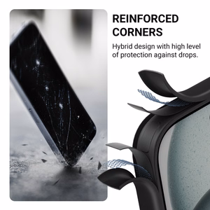 Crong Hybrid Frost MAG Cover vāciņš ar MagSafe iPhone 16 Pro tālrunim, melns