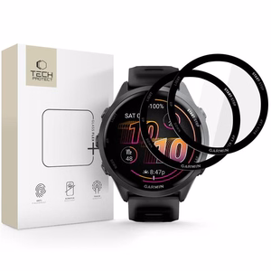 Tech-Protect Glass Flex+ гибридное стекло 2 шт. для Garmin Forerunner 970 / 570 47 mm - чёрное