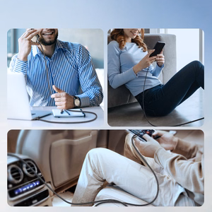 Joyroom Light-Speed sērijas S-A25 USB-C / USB-C 100W 1.2m kabelis - melns