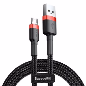 Baseus Cafule Micro USB kabelis 1.5A 2m (sarkans + melns)