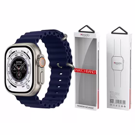 YESIDO WB21 APPLE WATCH SILIKONA SIKSNIŅA 42/44/45 NAVY