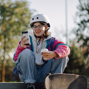 Wozinsky viegla BMX un skrejriteņa ķivere, S izmērs – balta