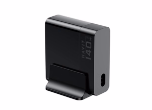 Havit UCLE004 EU - GaN piecu portu ceļojumu lādētājs 140 W, melns