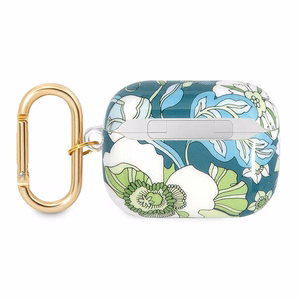Guess GUAPHHFLN чехол для AirPods Pro зелёный/зелёный Flower Strap Collection