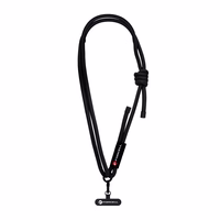 FORCELL F-DESIGN S10X165 šķērsvirziena telefona siksniņa ar regulējamu garumu (maks. 82,5cm cilpā) melna