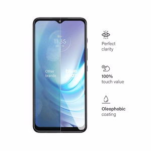 Aizsargstikls (m) - zils Motorola G50