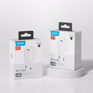 Rock Сетевое зарядное устройство T88 Sugar Cube Series GaN - Type C - QC 3.0 PD 33W 3A белый