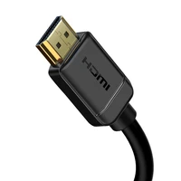 Baseus HDMI 2.0 kabelis 4K 60 Hz 3D HDR 18 Gbps 1 m melns (CAKGQ-A01)