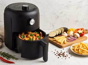 Esperanza EKA001 – karstā gaisa friteris, 2,6 l, 1000 W, melna