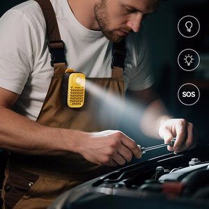 Joyroom Maya JR-MS03 portatīvs Bluetooth skaļrunis ar iebūvētu lukturīti, izturīgs - dzeltens