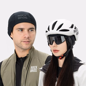 Rockbros LF25956 bezšuvju adīta riteņbraukšanas cepure – melna