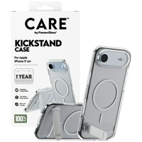 CARE by PanzerGlass Funkcionālais apvalks ar statīvu Magnētiskais iPhone Air - Caurspīdīgs
