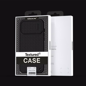 Nillkin Textured S vāciņš iPhone 14 Pro Max bruņu apvalks ar kameras vāciņu tumši zaļš