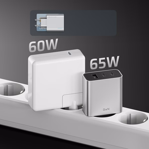 Cuktech 65W GaN sienas lādētājs 2xUSB-C 1xUSB-A pelēks
