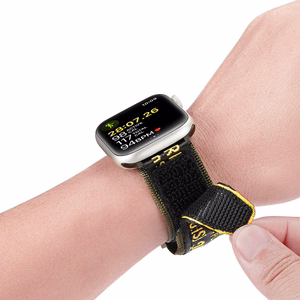 Dux Ducis siksniņa (āra versija) Apple Watch Ultra siksniņa, SE, 9, 8, 7, 6, 5, 4, 3, 2, 1 (49, 45, 44, 42 mm) neilona aproce dzeltena