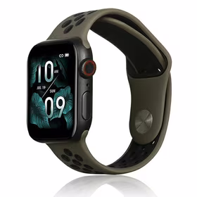 Beline Siksniņa Apple Watch Sport Silicone 38/40/41mm brūns/melns
