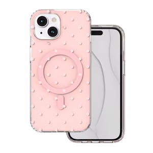 Bubble Dots Mag maciņš, paredzēts iphone 15 6,1", rozā