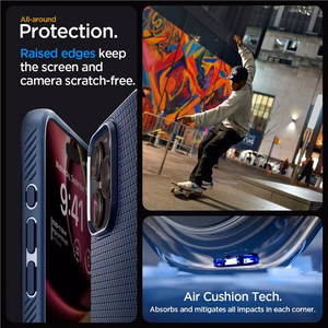 SPIGEN case LIQUID AIR for IPHONE 15 Pro Max navy blue
