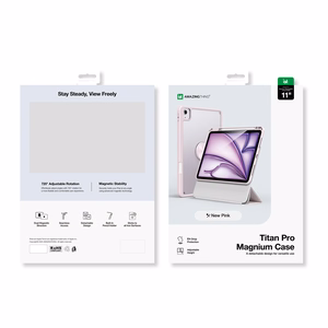 AmazingThing Titan Pro Mag futrālis iPad Air M3 11" - Rozā krāsā