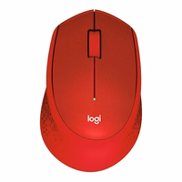 Logitech M330 Silent Plus bezvadu pele sarkana
