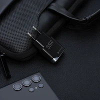 FORCELL F-ENERGY GaN III B135101-E īpaši plāns ceļojumu lādētājs 1 x Type C + USB A PD QC4.0 3A 35W melns