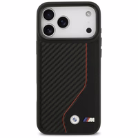 BMW M Carbon Line & Logo Magnētiskais viedtālruņa apvalks iPhone 17 Pro Max - sarkans