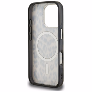 Karl Lagerfeld IML leoparda raksts magnētiskais apvalks iPhone 16 Pro Max - brūns