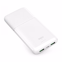 Portatīvais lādētājs Puro DAILY 10 PLUS 10000mAh 2x USBA / 1x USB-C 22.5W - balta