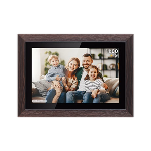 Kruger&Matz FRAMEO Wi-Fi 10,1 collas digitālais foto rāmis ar koka ietvaru
