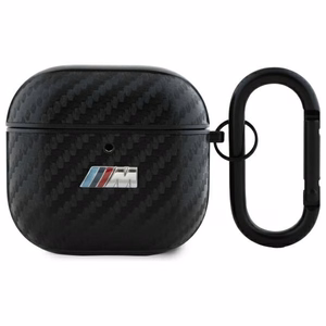 BMW BMA4CMPUCA AirPods 4 apvalks melns/melns PU Oglekļa M Kolekcija