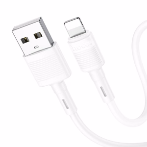 Kabelis USB A uz Lightning Hoco 2,4A 1 m X83 balts