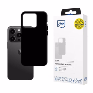 Apple iPhone 15 Pro - 3mk Matēts apvalks melns