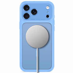 Tech-Protect MagPeak MagSafe CC maciņš, paredzēts iPhone 18 Pro Max / 17 Pro Max, matēti gaiši zils