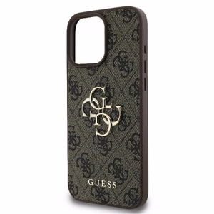 Guess 4G Lielā Logotipa viedtālruņa apvalks iPhone 16 Pro Max - brūna