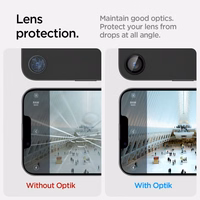 Spigen Optik Pro GLAS.TR "Ez Fit" kameras vāks 2 komplekts iPhone 16e - melns