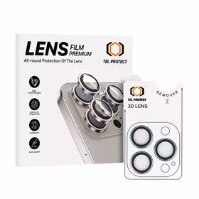 Aizsargstikls Tel Protect 3D Lens uz kameras Iphone 13 Pro/13 Pro Max zils (3 objektīvi)