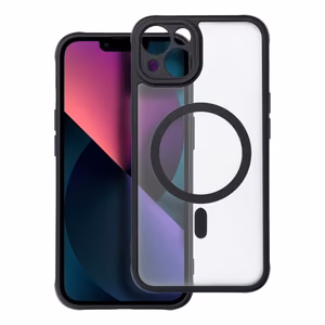 Viedtālruņa apvalks – pilnīgi matētais magnētiskais apvalks, saderīgs ar MagSafe IPHONE 13, melns