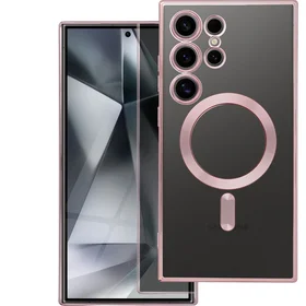 ELECTRO MAG COVER viedtālruņa apvalks ar MagSafe SAMSUNG S25 Edge - rozā zelts