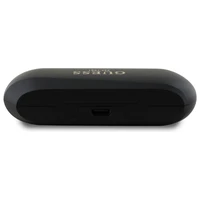 Guess pagarināts metālisks drukāts logotips Bluetooth TWS austiņas + dokstacija - melnas