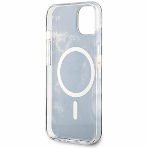 Guess GUHMP14MHTMRSK iPhone 14 Plus 6.7" Viedtālruņa apvalks melns/melns zelta marmora Magnētiskais