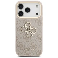 Guess 4G Big 4G Classic Logo Big Strap Metal Buttons apvalks iPhone 17 Pro Max (m) - rozā