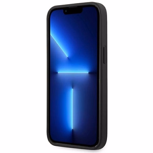Viedtālruņa apvalks Ferrari FEHCP14SSIBBK iPhone 14 6.1 melns silikona metāla logotips
