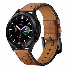 TECH-PROTECT LEATHER SAMSUNG GALAXY WATCH 4 / 5 / 5 PRO / 6 / 7 / FE КОРИЧНЕВЫЙ
