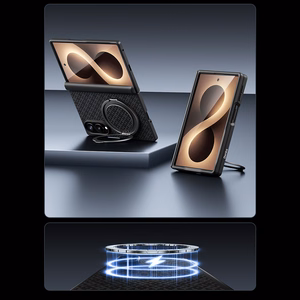 Benks Magnetic Armor Grid Pro Grand Combo maciņš Samsung Galaxy Z Fold 8, melns (C.K.FL.SA.BK.C060)