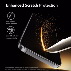 ESR UltraFit Armorite Pro rūdīts stikls iPhone 16 Pro / 17 - caurspīdīgs