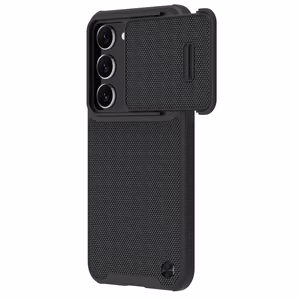 Nillkin Textured S viedtālruņa apvalks Samsung Galaxy S23+ ar kameras vāciņu melns