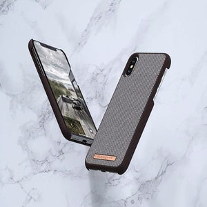 Nordic Elements Saeson Idun Pattern 1 vāciņš ierīcei iPhone XS Max, tumši brūns